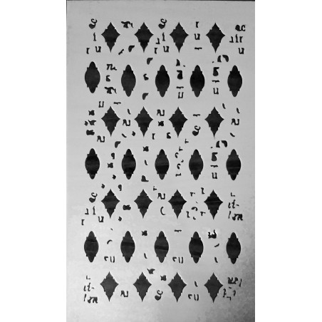 Scrapbook Studio Just Because Zagora Small Stencil