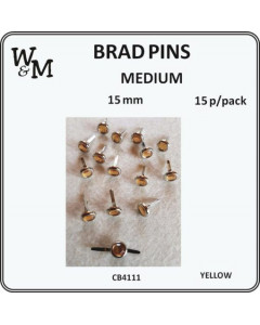 W&M Brad Pins Medium Yellow...