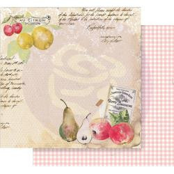 Prima Fruit Paradise 12 X 12 Scrapbook Paper - Sweet and Citrus