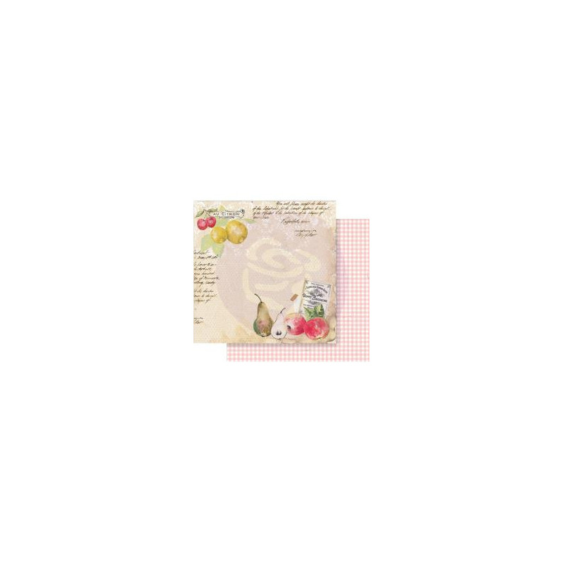Prima Fruit Paradise 12 X 12 Scrapbook Paper - Sweet and Citrus