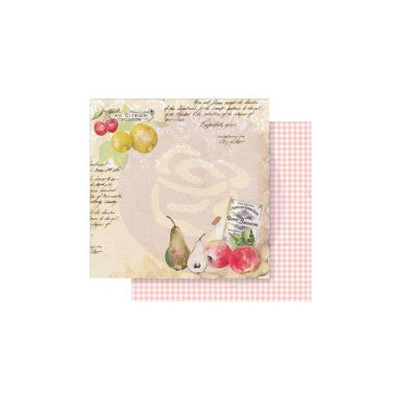 Prima Fruit Paradise 12 X 12 Scrapbook Paper - Sweet and Citrus