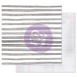Prima Pretty Pale 12 X 12 Scrapbook Paper - Blurred Lines
