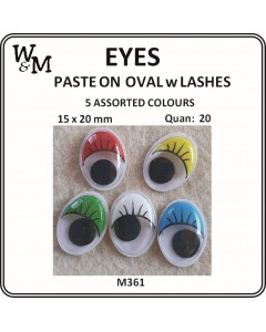 W&M Paste on Eyes Oval with...