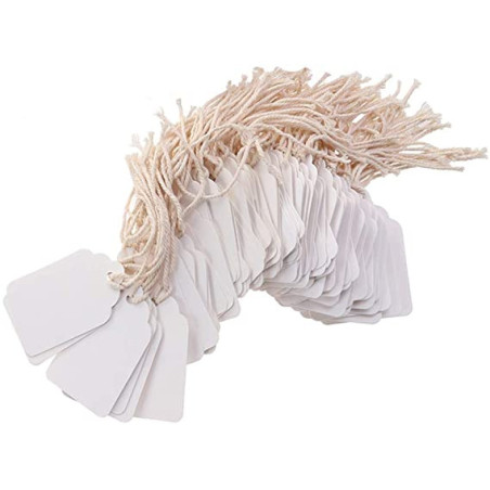 Darice Small Jewelry Hang Tags .25"X.75" - White