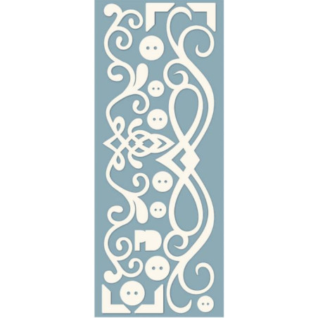 Penelope Dee Anthology Chipboard - Elegant Flourish White