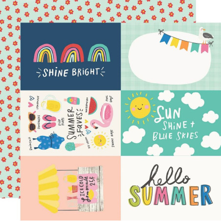 Simple Stories Sunkissed Paper - 4x6 Elements