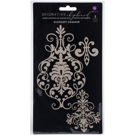 Prima Marketing Chipboard - Elegant Damask