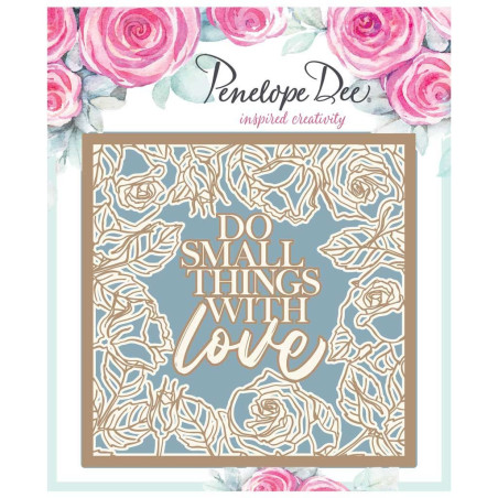 Penelope Dee ROSE GARNET EMBELLISHMENT DO SMALL THINGS WITH LOVE FRAME