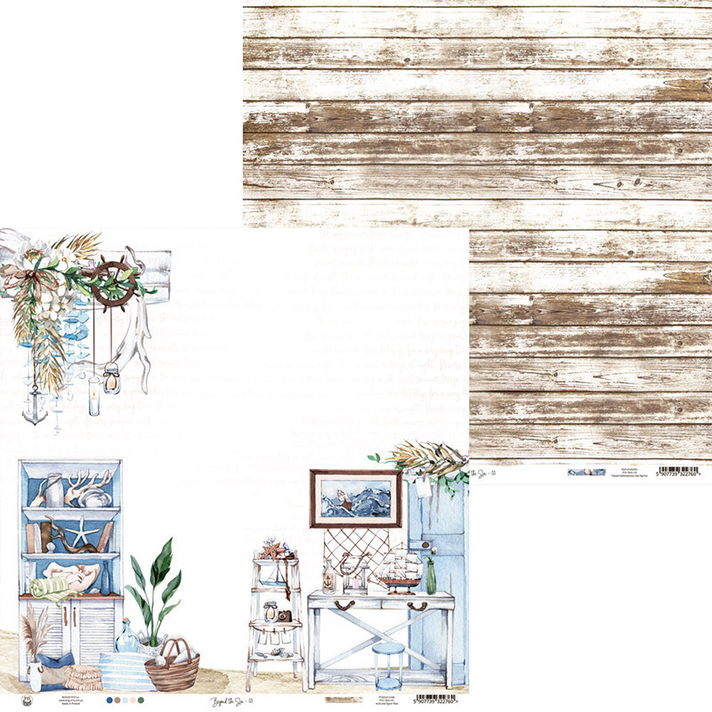 P13 Beyond The Sea 12 x 12 Scrapbook Paper - 03