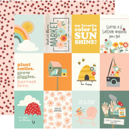 Simple Stories Full Bloom Paper - 3 x 4 Elements