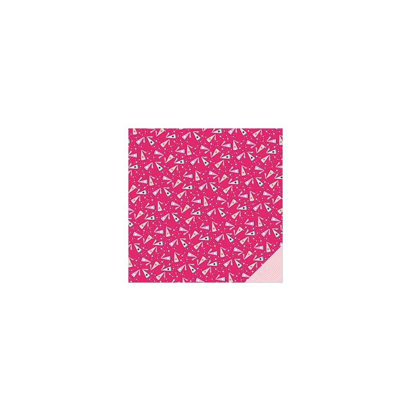Imaginisce  Little Princess 12 x 12 Scrapbook Paper - Make Believe