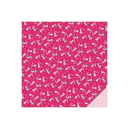 Imaginisce  Little Princess 12 x 12 Scrapbook Paper - Make Believe