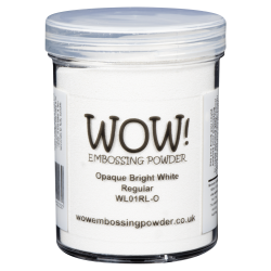 WOW Heat Embossing Powder Opaque Bright White - Regular (Large Jar) 160ML