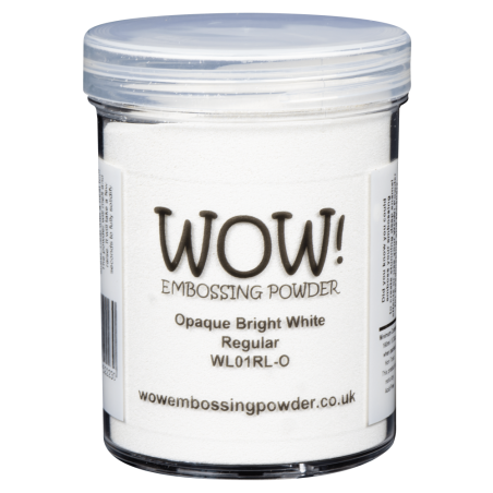 WOW Heat Embossing Powder Opaque Bright White - Regular (Large Jar) 160ML