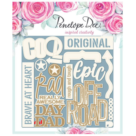 Penelope Dee Out There Chipboard - Sentiments