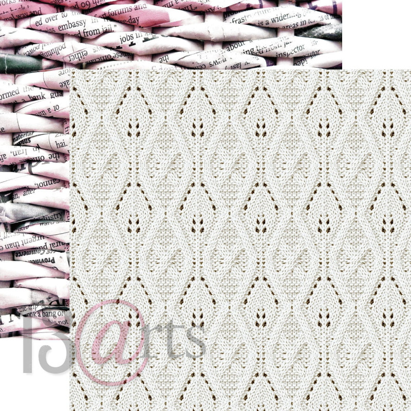 13 Arts Home Sweet Home 12 X 12 Scrapbook Paper - Woolly
