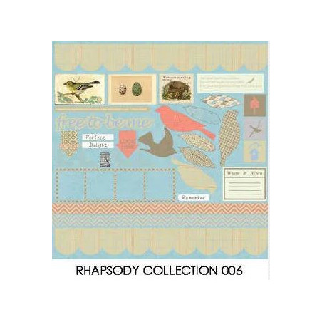 Scrap Collections Rhapsody 12 X 12 Scrapbook Paper 006