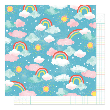 Shimelle Never Grow Up 12 x 12 Scrapbook Paper -Enchanted Sky