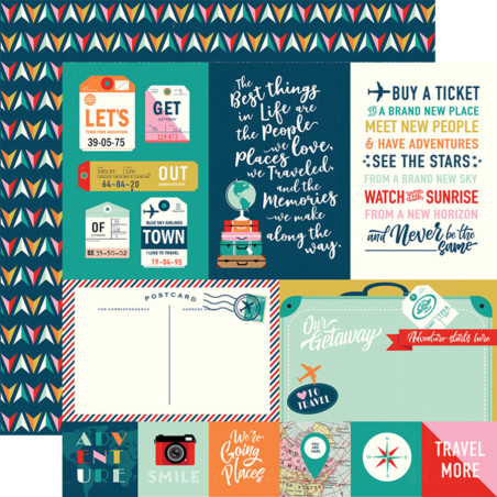 Carta Bella Pack Your Bags Paper - Journaling Cards