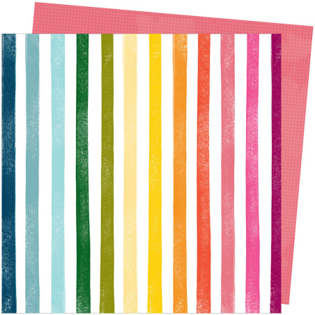 American Craft Amy Tangerine Slice of Life Paper - Rainbow Hall