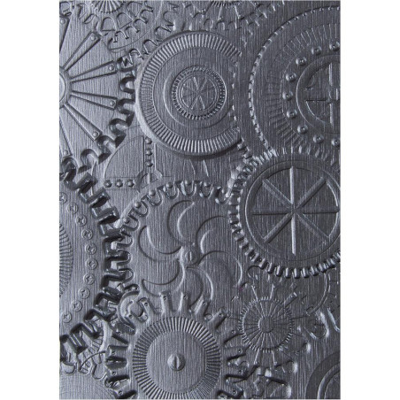 Sizzix Tim Holtz Texture Fades 3-D Embossing Folder - Mechanics