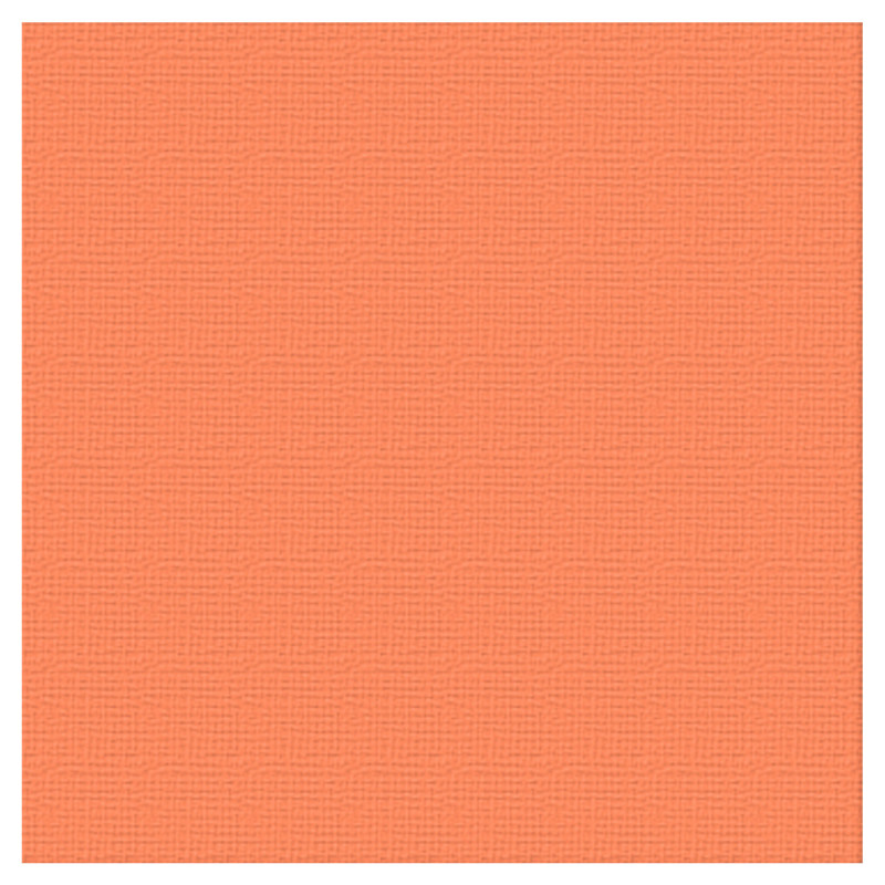 Couture Creations 12 X 12 Scrapbook Textured Cardstock - Carrot/Persimmon 216gsm