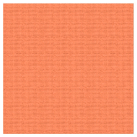 Couture Creations 12 X 12 Scrapbook Textured Cardstock - Carrot/Persimmon 216gsm