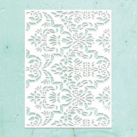 Mintay 6x8 Stencil/Mask - Flower Border