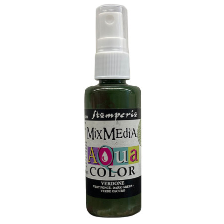 Stamperia Mix Media Aquacolor Spray - Dark Green 60ml