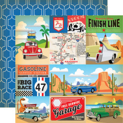Carta Bella Cartopia 12 x 12 Scarpbook Paper - Multi Journaling Cards