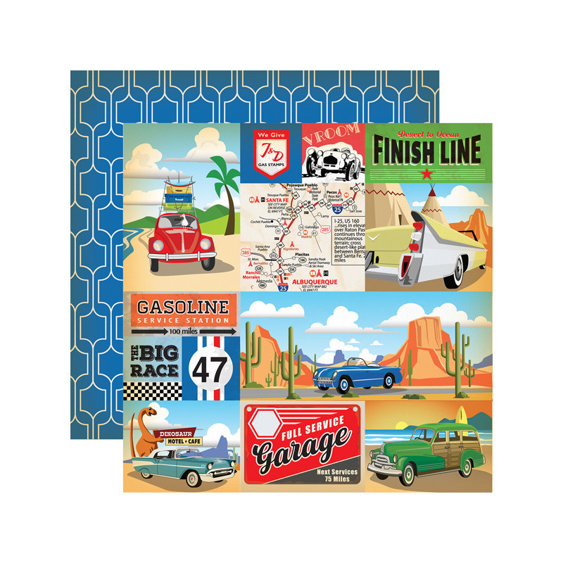 Carta Bella Cartopia 12 x 12 Scarpbook Paper - Multi Journaling Cards