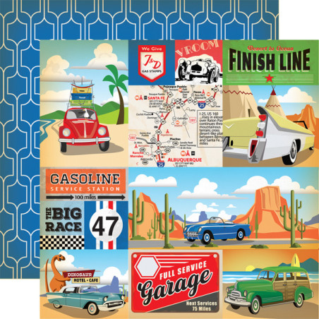 Carta Bella Cartopia 12 x 12 Scarpbook Paper - Multi Journaling Cards