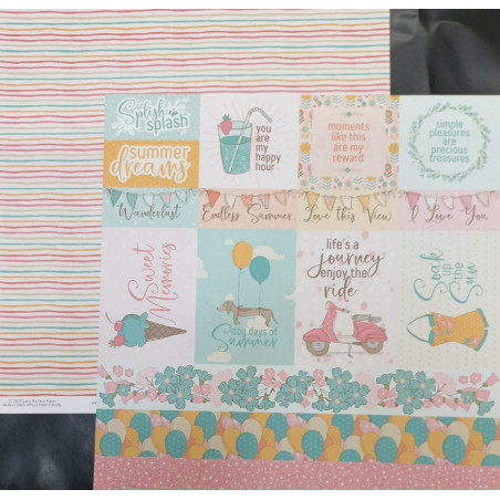 Lady Pattern Sweet Summer Paper - Candy Stripe