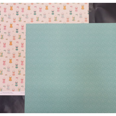 Lady Pattern Sweet Summer 12 x 12 Scrapbook Paper - Bathing Beauties