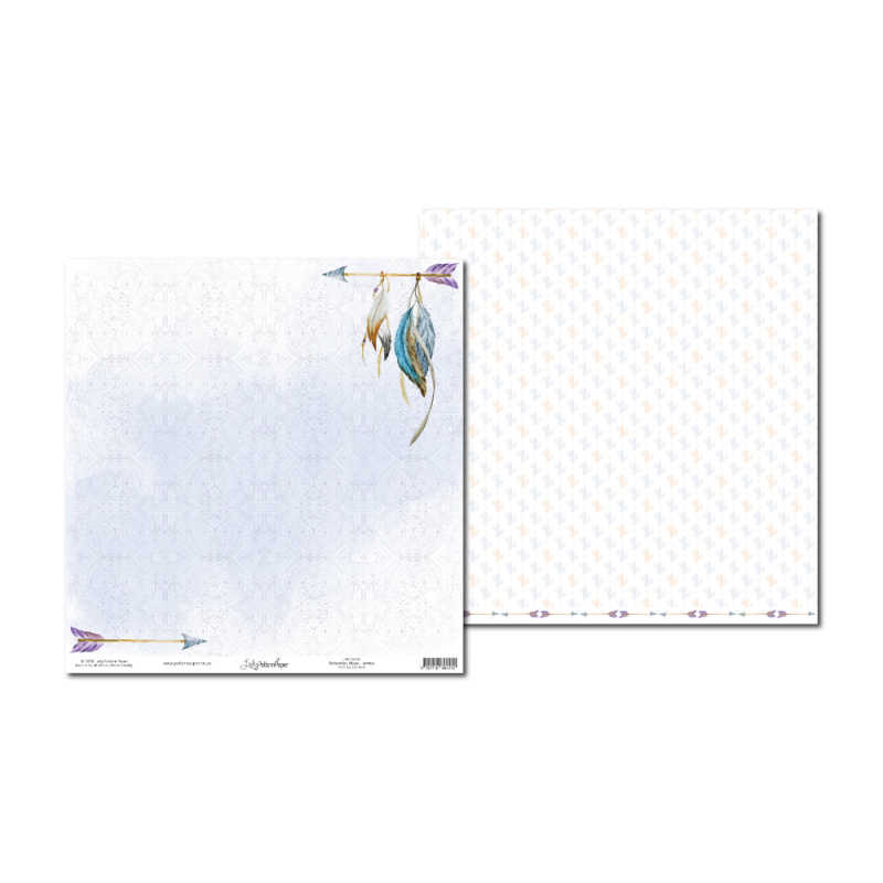 Lady Pattern Bohemian Muse 12 x 12 Scrapbook Paper - Arrow