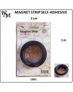 W&M Magnet Strip Self-Adhesive