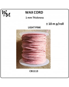 W&M Wax Cord - Light Pink...