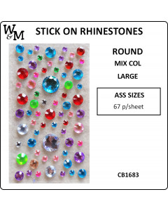 W&M Stick-On Rhinestones...