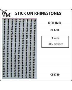 W&M Stick-On Rhinestones 3 mm