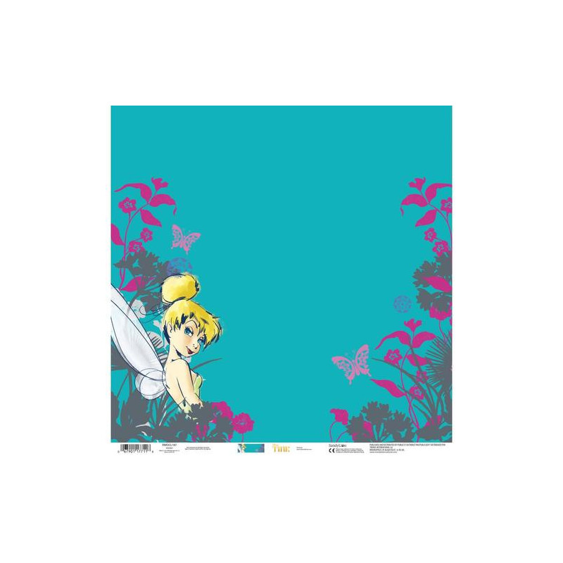Sandy Lion Disney Tinker Bell 12 x 12 Scrapbook Paper