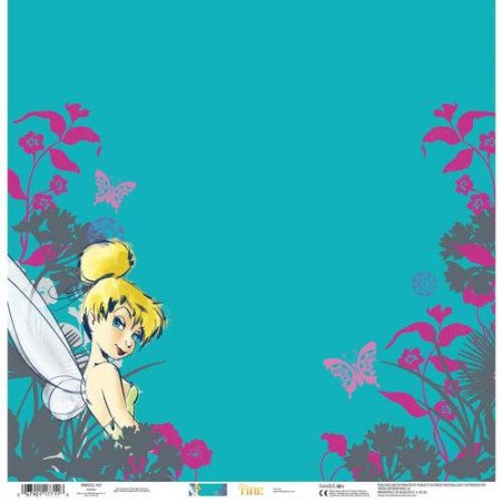 Sandy Lion Disney Tinker Bell 12 x 12 Scrapbook Paper