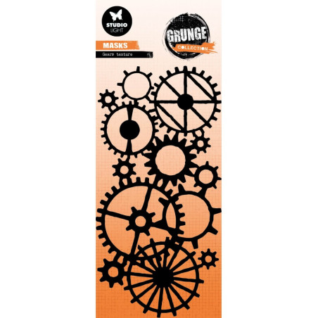 Studio Light Grunge Collections Mask/Stencil - Gears Texture