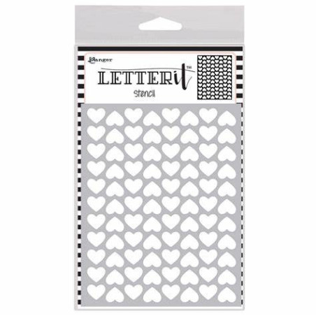 Ranger Letter It Background Stencil/Mask - Treading Hearts