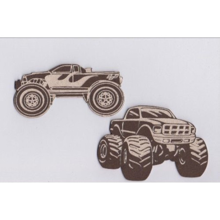 Scrap Collections Chipboard - 2 Hot Wheels Cars