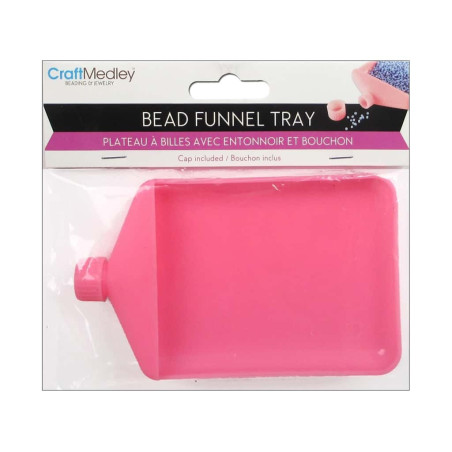 Craft Medley Bead Funnel Tray Pink
