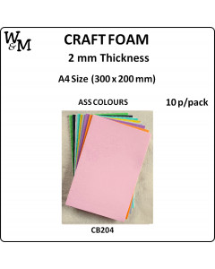 W&M Craft Foam Assorted A4