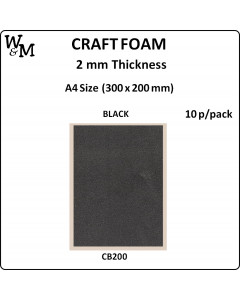 W&M Craft Foam A4 - Black
