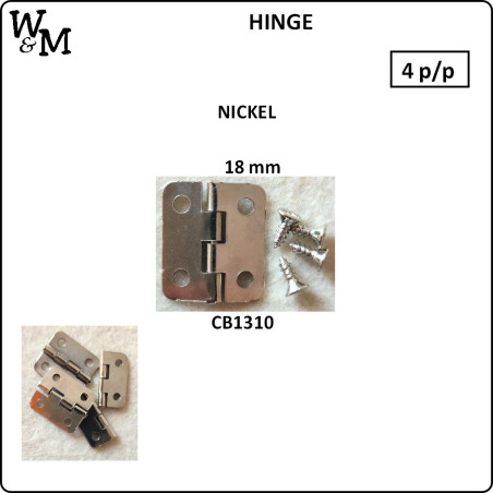 W&M Hinges Small 18mm