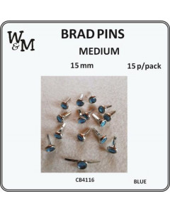 W&M Brads Pins Medium Blue...