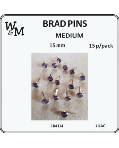 W&M Brads Pins Medium Lilac...
